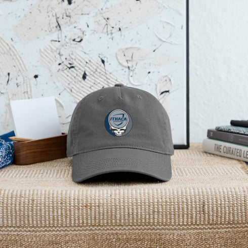 Ithaca College Grateful Dead Stealie Dad Hat - charcoal